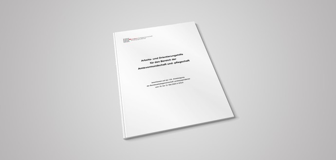 Titelseite der Veröffentlichung: Arbeits- und Orientierungshilfe für den Bereich der Amtsvormundschaft und -pflegschaft